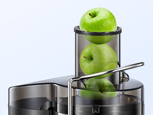 Qcen Juicer Machine, 500W Centrifugal Juicer Extractor with Wide Mouth 3” Feed Chute for Fruit Vegetable, Easy to Clean